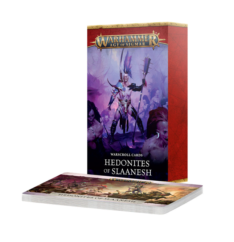 Warhammer: Age of Sigmar - Hedonites of Slaanesh - Warscroll Cards - 4th Edition (Preorder July 4)