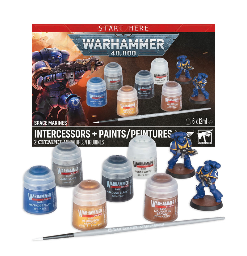Warhammer 40,000 - Space Marines Intercessors + Paints (Preorder Jul 25)