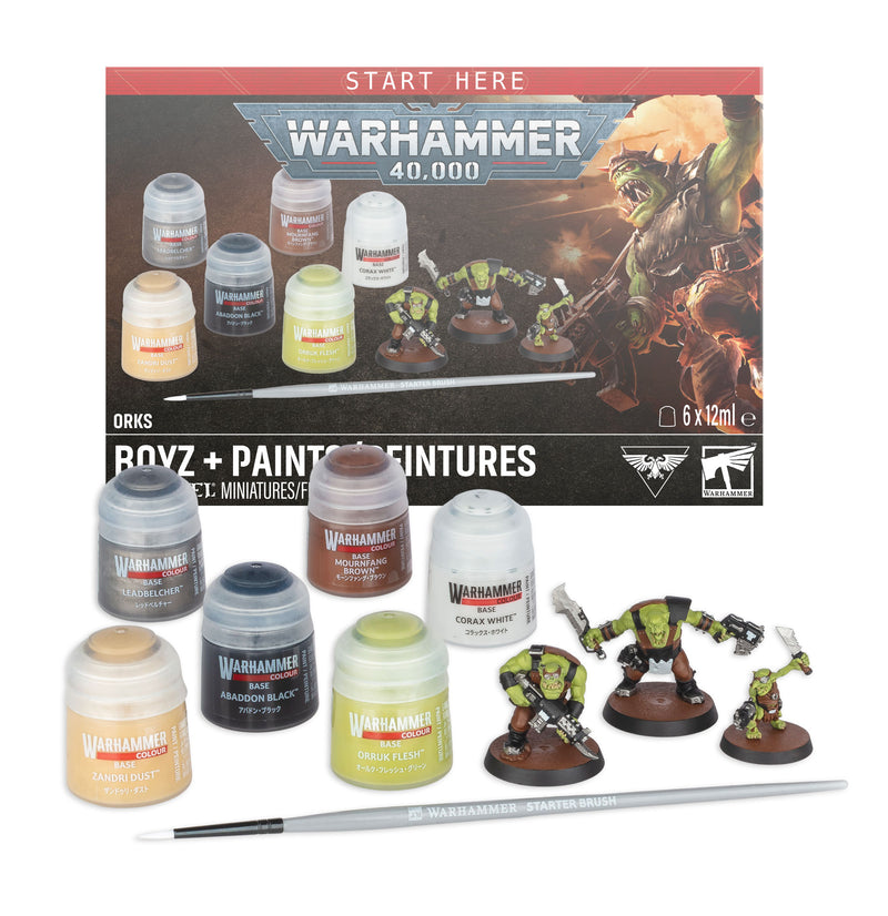 Warhammer 40,000 - Orks + Paints (Preorder Jul 25)