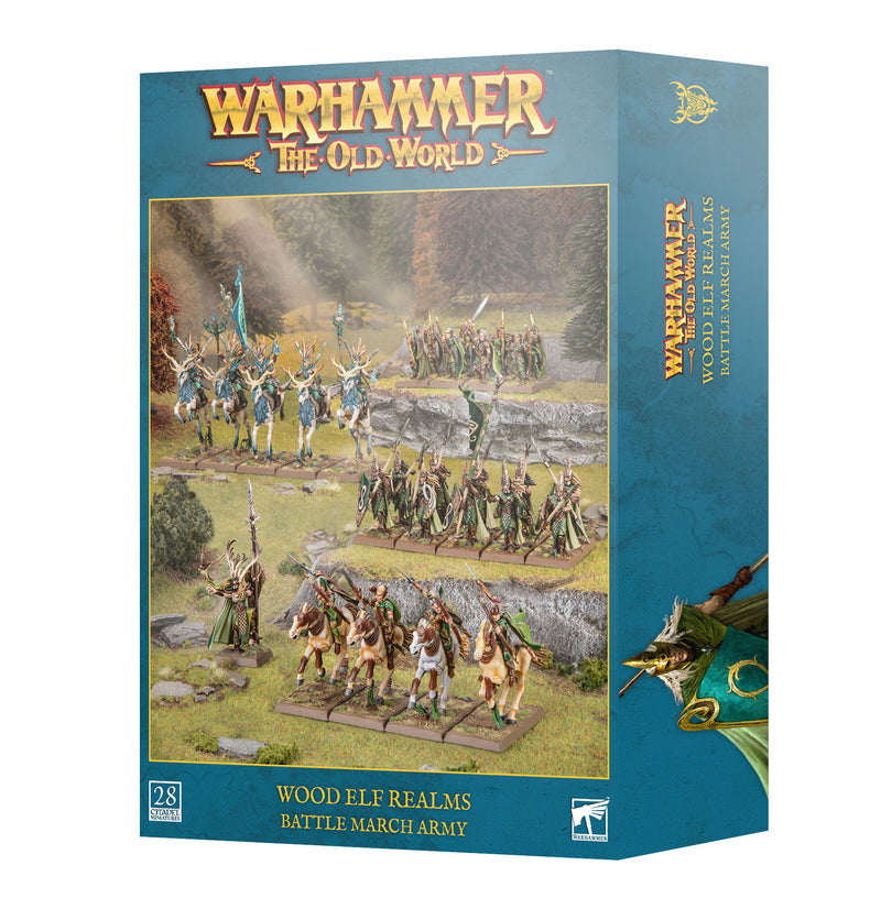 Warhammer: The Old World - Wood Elf Realms - Battle March Army (Preorder Sep 12)