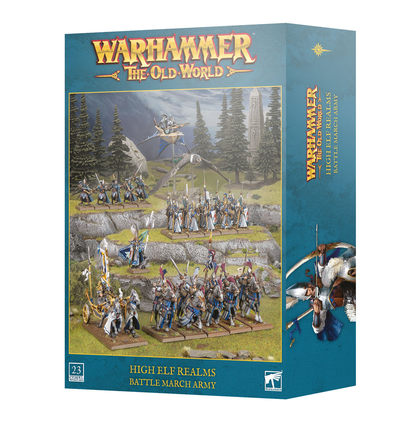 Warhammer: The Old World - High Elf Realms - Battle March Army (Preorder Sep 12)