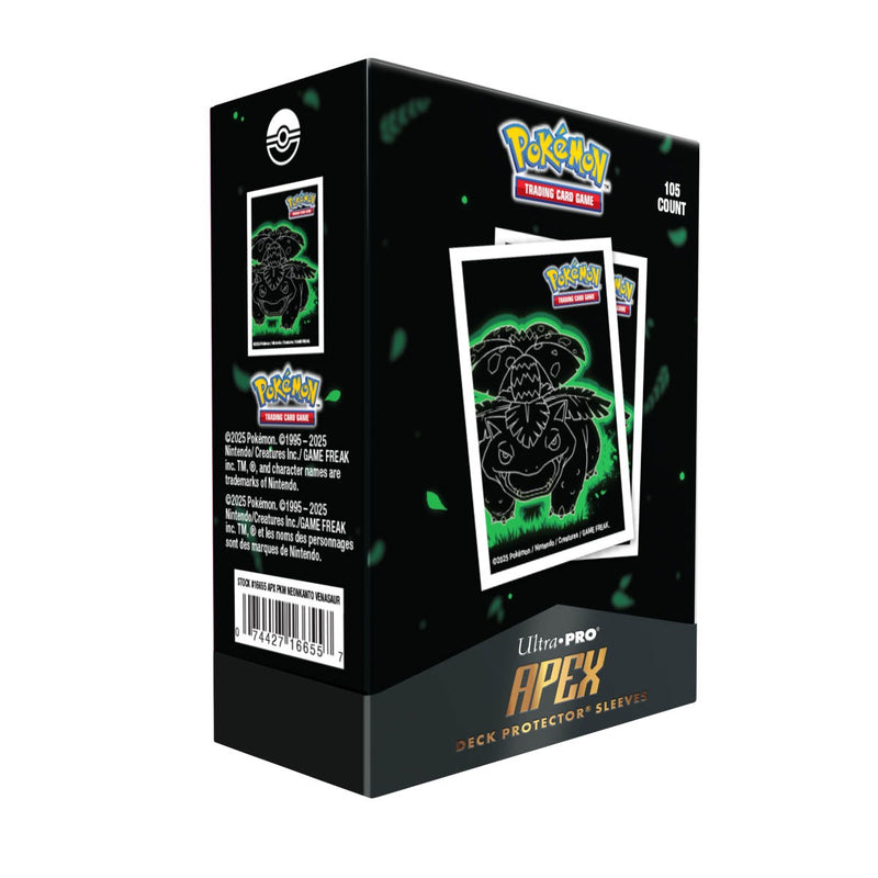 Ultra Pro - Neon Kanto Venusaur 105ct Apex Deck Protector Sleeves for Pokémon