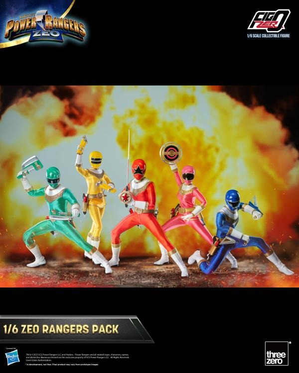 Power Rangers Zeo - FigZero Zeo Rangers 1/6 Scale Figure 5-Pack - Collectables > Action Figures > toys -  ThreeZero