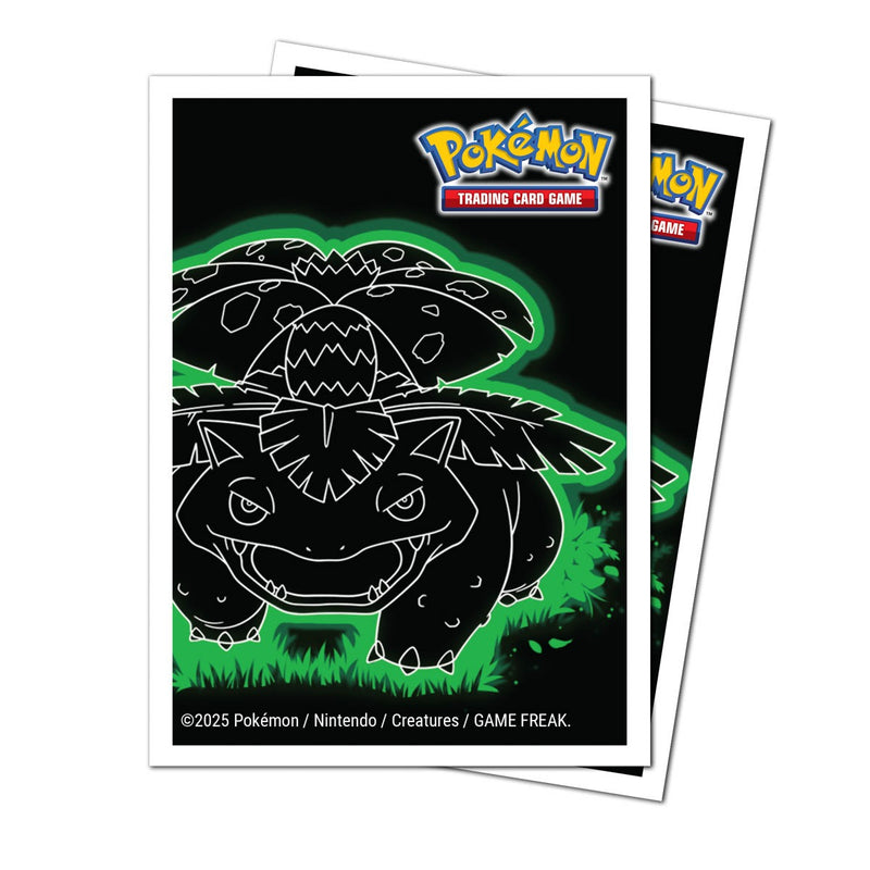 Ultra Pro - Neon Kanto Venusaur 105ct Apex Deck Protector Sleeves for Pokémon