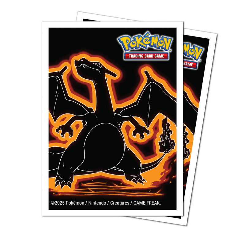 Ultra Pro - Neon Kanto Charizard 105ct Apex Deck Protector Sleeves for Pokémon