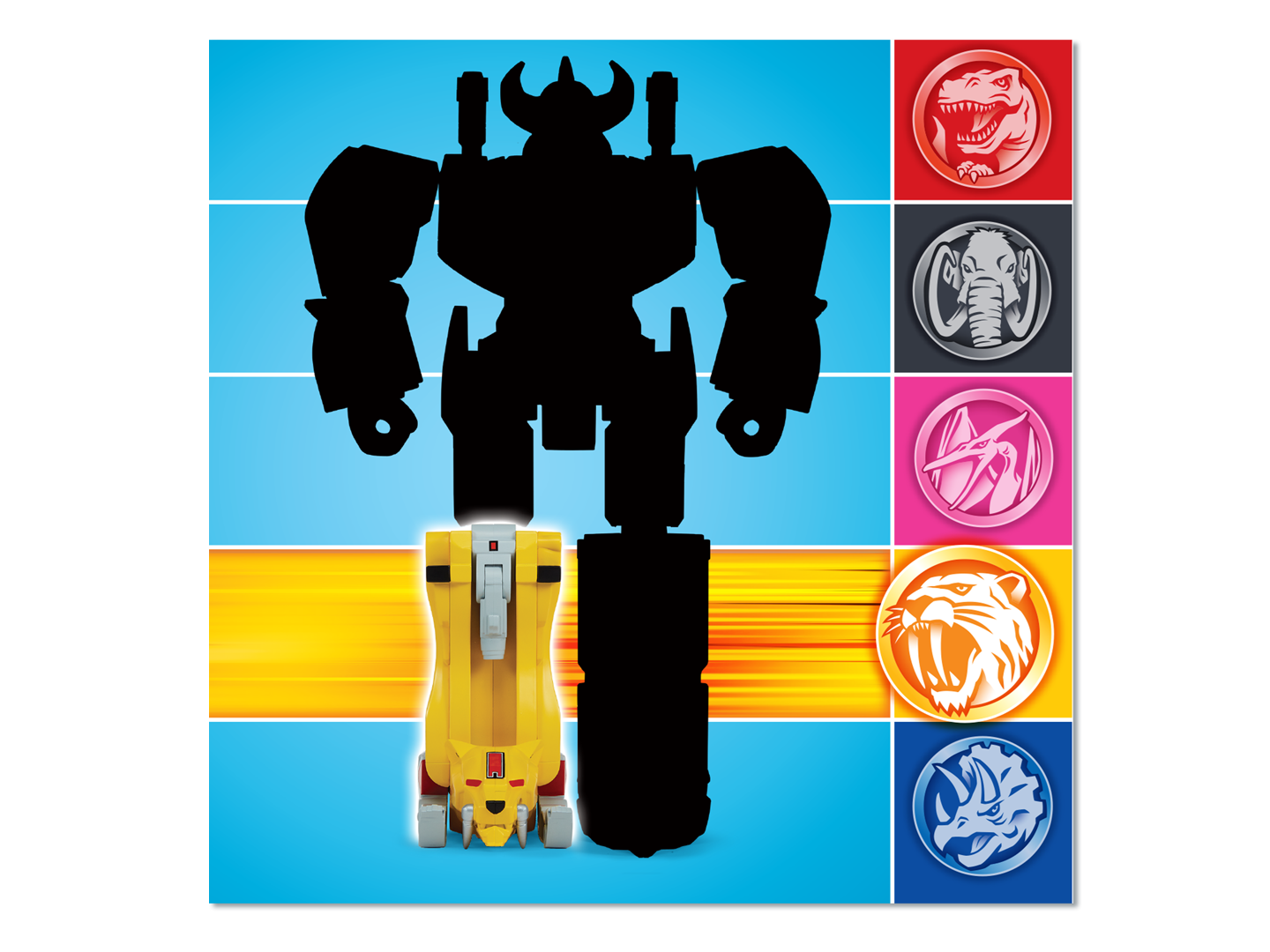 Mighty Morphin Power Rangers Re-Ignition - Sabertooth Tiger Combinable ...