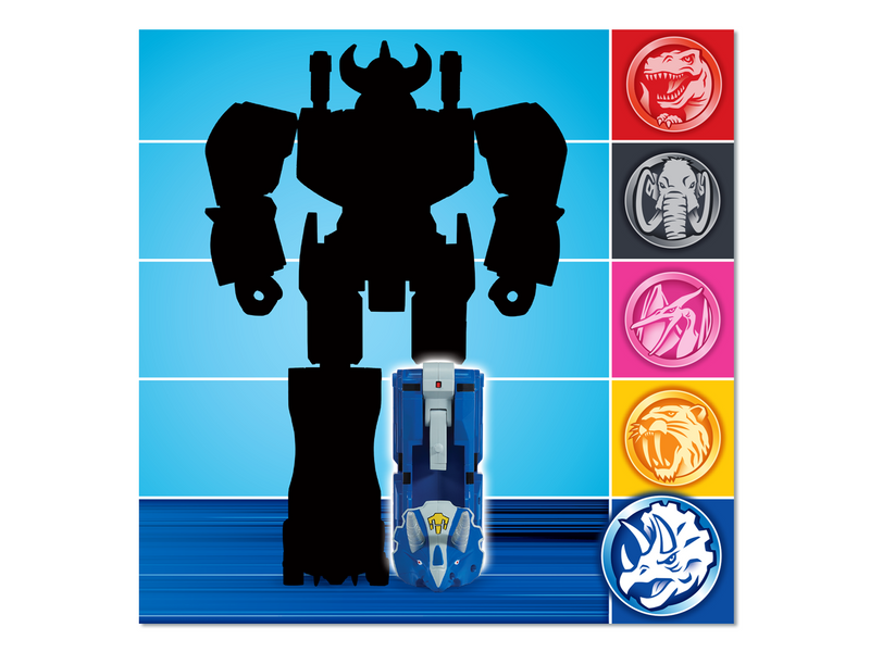 Mighty Morphin Power Rangers Re-Ignition - Triceratops Combinable Dinozord - Collectables > Action Figures > toys -  PLAYMATES