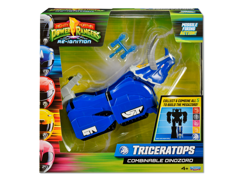 Mighty Morphin Power Rangers Re-Ignition - Triceratops Combinable Dinozord - Collectables > Action Figures > toys -  PLAYMATES