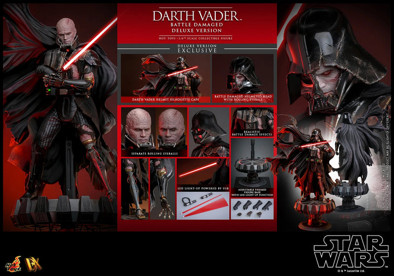 Star Wars - Darth Vader (Battle Damaged) Deluxe 1/6th Scale Collectible Figure - DX45