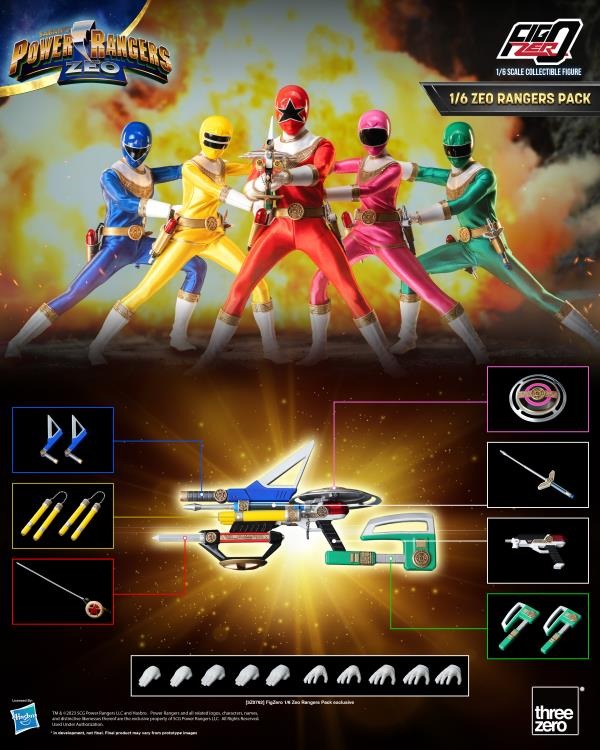 Power Rangers Zeo - FigZero Zeo Rangers 1/6 Scale Figure 5-Pack - Collectables > Action Figures > toys -  ThreeZero
