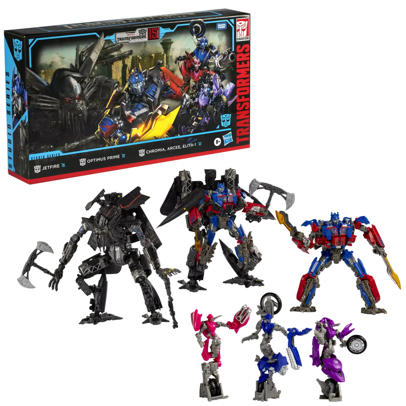 Transformers Studio Series Transformers Revenge of The Fallen 15th Anniversary Autobot Multipack Optimus Prime, Jetfire, Chromia, Elita-1, Arcee - Collectables > Action Figures > toys -  Hasbro