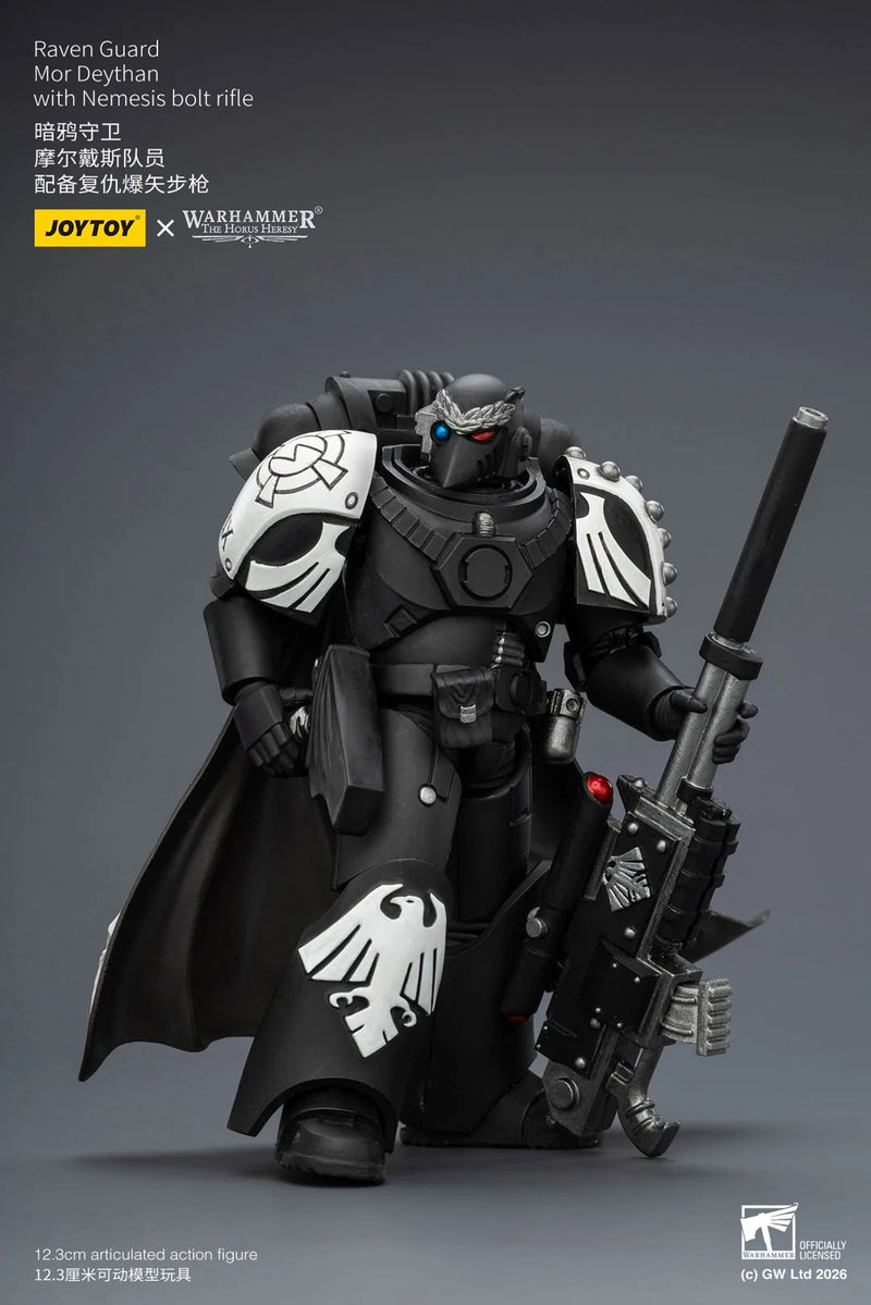 JoyToy - Warhammer: The Horus Heresy Raven Guard Mor Deythan with Nemesis Bolt Rifle 1/18 Scale Action Figure