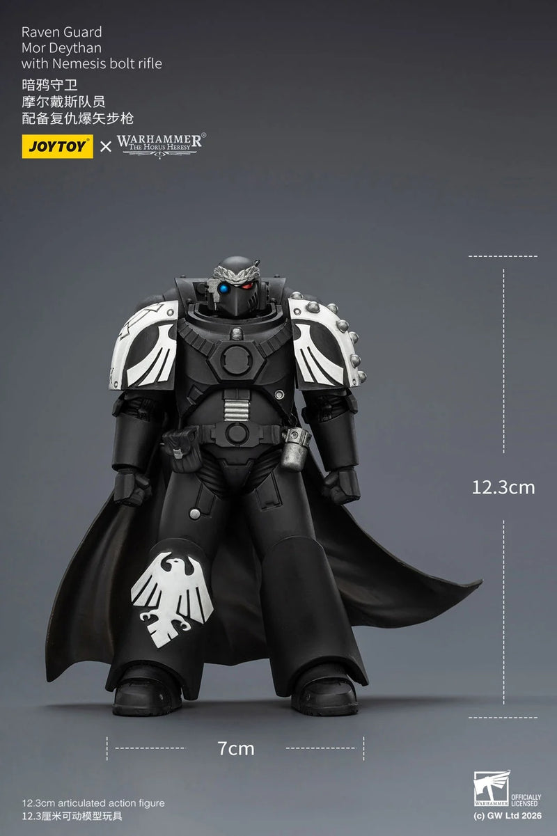 JoyToy - Warhammer: The Horus Heresy Raven Guard Mor Deythan with Nemesis Bolt Rifle 1/18 Scale Action Figure