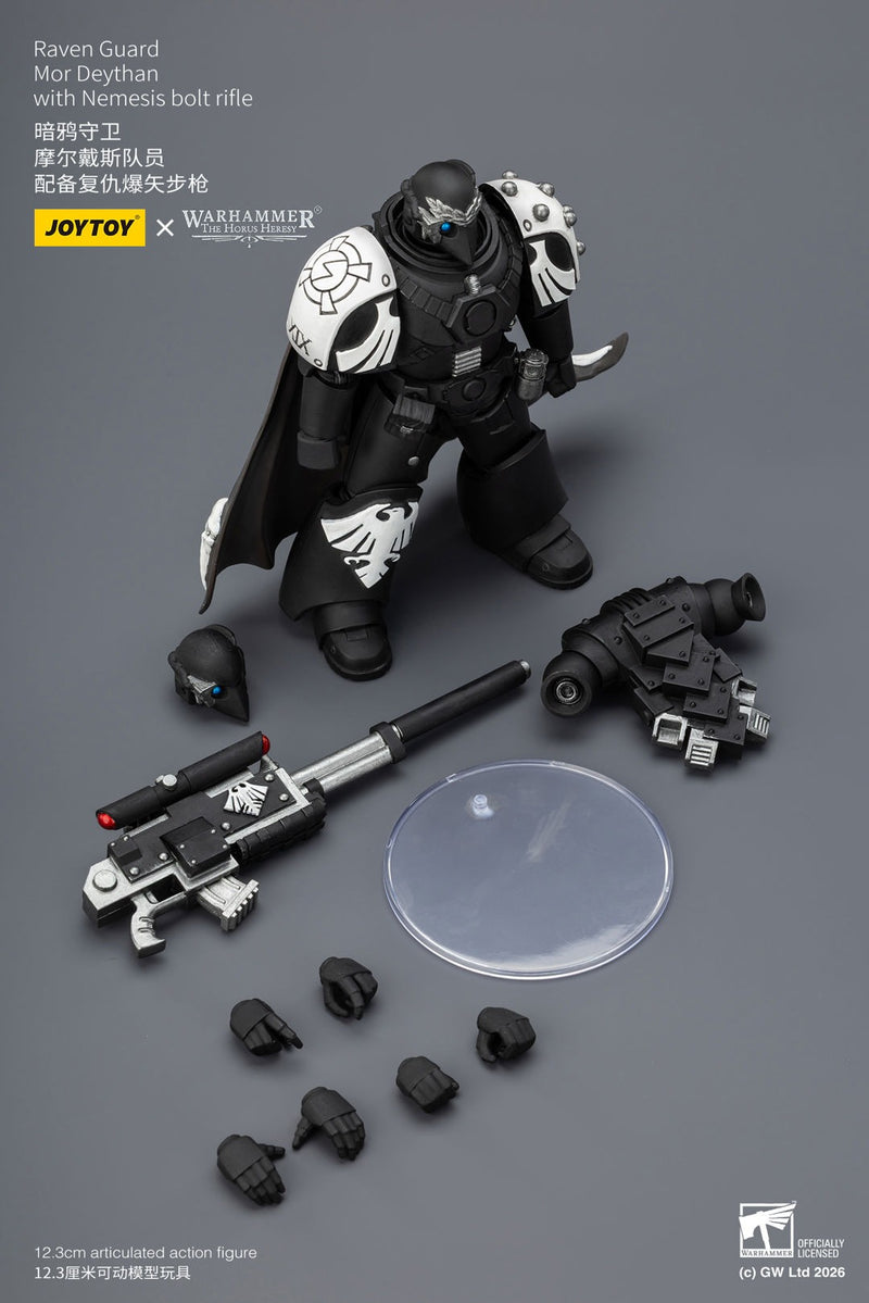 JoyToy - Warhammer: The Horus Heresy Raven Guard Mor Deythan with Nemesis Bolt Rifle 1/18 Scale Action Figure