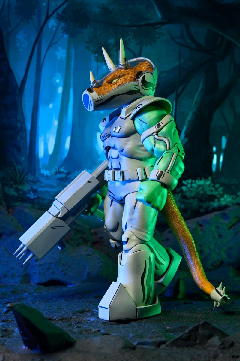 Teenage Mutant Ninja Turtles (Mirage Comics) - 7” Scale Action Figure - Shock Commando Triceraton (Preorder Aug 2026) - Collectables > Action Figures > toys -  Neca