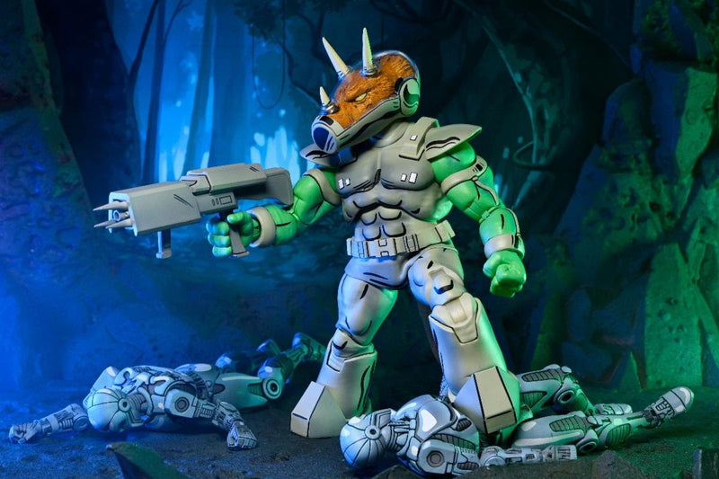 Teenage Mutant Ninja Turtles (Mirage Comics) - 7” Scale Action Figure - Shock Commando Triceraton (Preorder Aug 2026) - Collectables > Action Figures > toys -  Neca