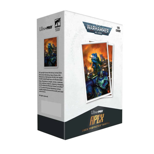 Ultra Pro - Space Marines - Adeptus Astartes 105ct Apex Deck Protector Sleeves for Warhammer 40,000 - Card Games > Collectables > TCG > CCG -  Ultra Pro