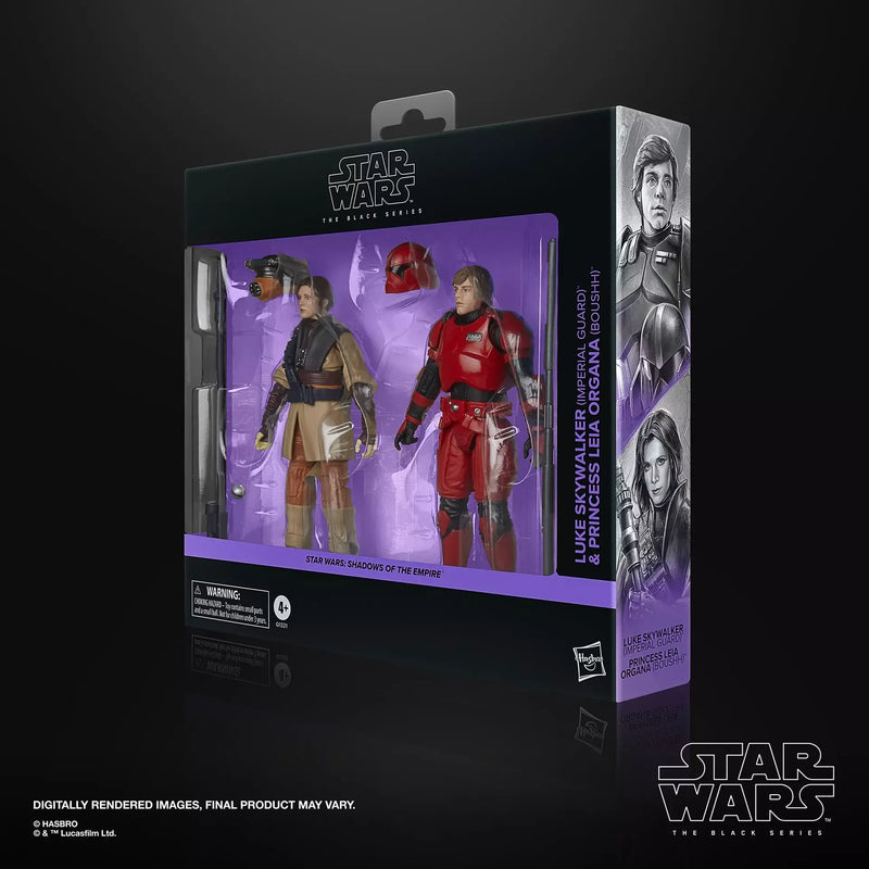 Star Wars The Black Series - Luke Skywalker (Imperial Guard) & Princess Leia Organa (Boushh)