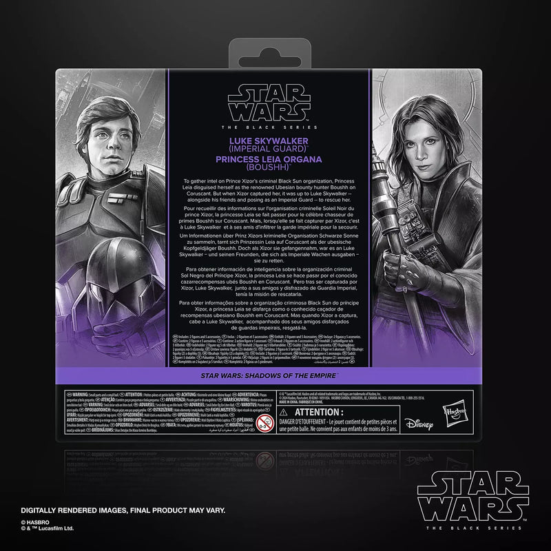 Star Wars The Black Series - Luke Skywalker (Imperial Guard) & Princess Leia Organa (Boushh)