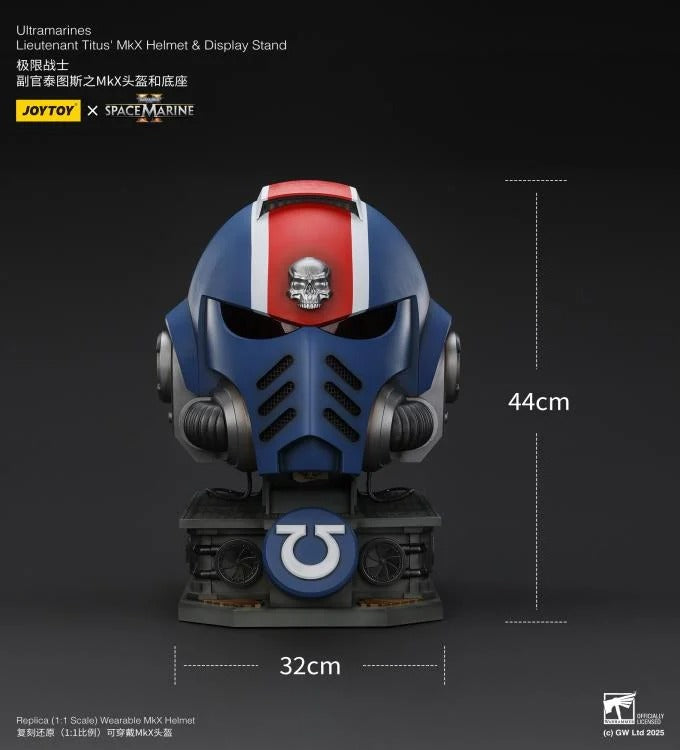 JOYTOY - Ultramarines Lieutenant Titus' MKX Helmet & Display Stand (preorder Q1 2026) - Action & Toy Figures -  Joy Toy