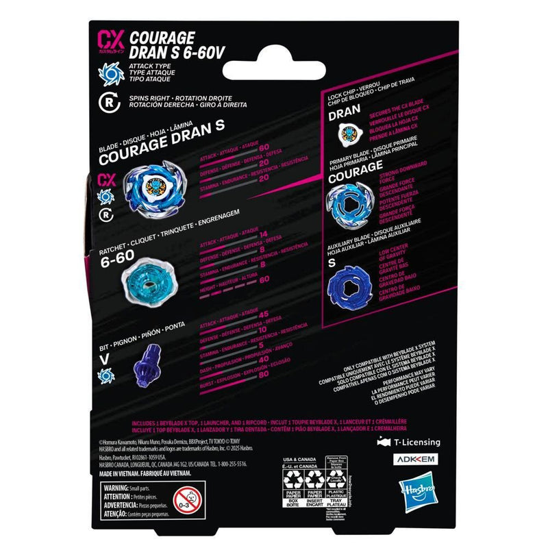Beyblade X Courage Dran S 6-60V CX Starter Pack - Collectables > Action Figures > toys -  Hasbro