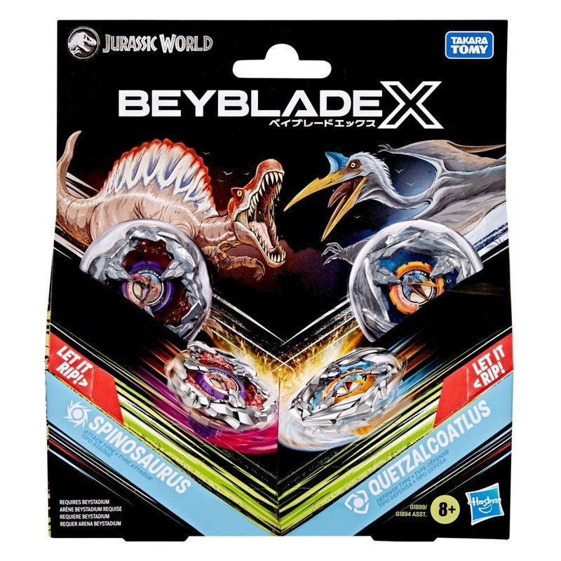 Beyblade X Jurassic World Collab Spinosaurus vs. Quetzalcoatlus Multipack - Collectables > Action Figures > toys -  Hasbro