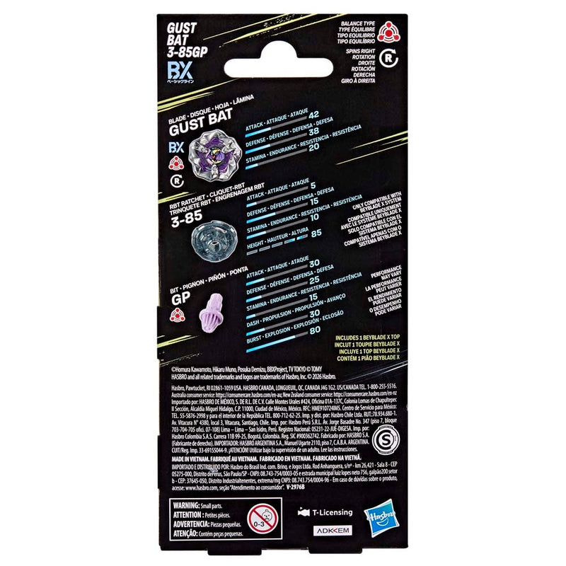 Beyblade X Gust Bat 3-85GP BX Booster Pack