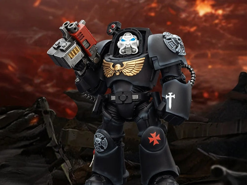 JoyToy - Warhammer 40K - Black Templars - Terminator (Ver. 2) with Power Fist and Storm Bolter 1/18 Scale Action Figure