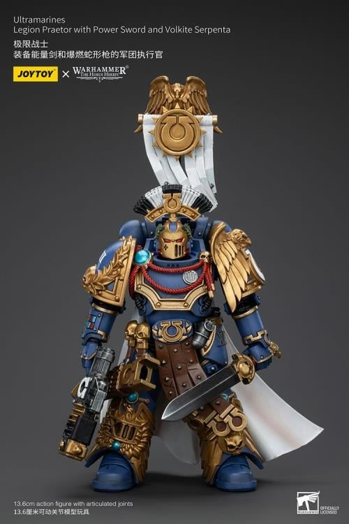 Warhammer: The Horus Heresy - Ultramarines - Legion Praetor with Power Sword and Volkite Serpenta - Collectables > Action Figures > toys -  Joy Toy