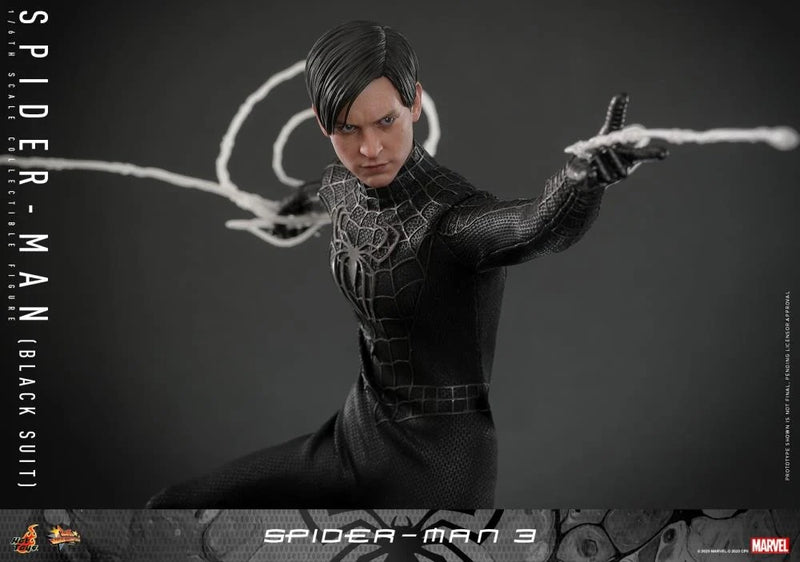 Spider-Man 3 - Spider-Man (Black Suit) 1/6th Scale Collectible Figure - MMS727 - Collectables > Action Figures > toys -  Hot Toys