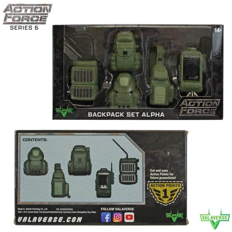 Action Force - Backpack (Alpha) 1/12 Scale Accessory Set
