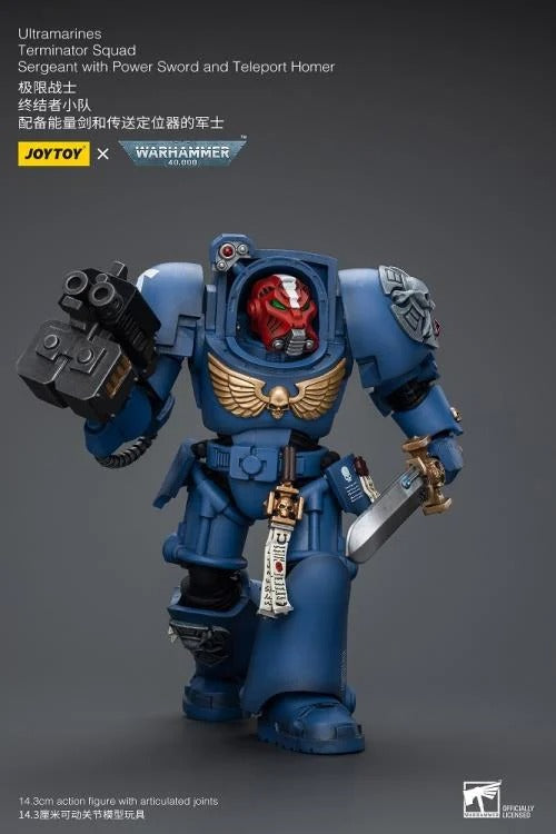 Warhammer 40K - UItramarines - Terminator Squad Sergeant with Power Sword and Teleport Homer