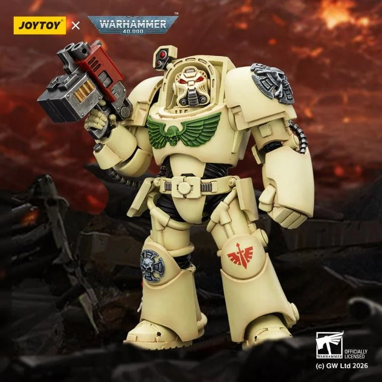 JoyToy - Warhammer 40K - Dark Angels - Terminator (Ver. 2) with Power Fist and Storm Bolter 1/18 Scale Action Figure