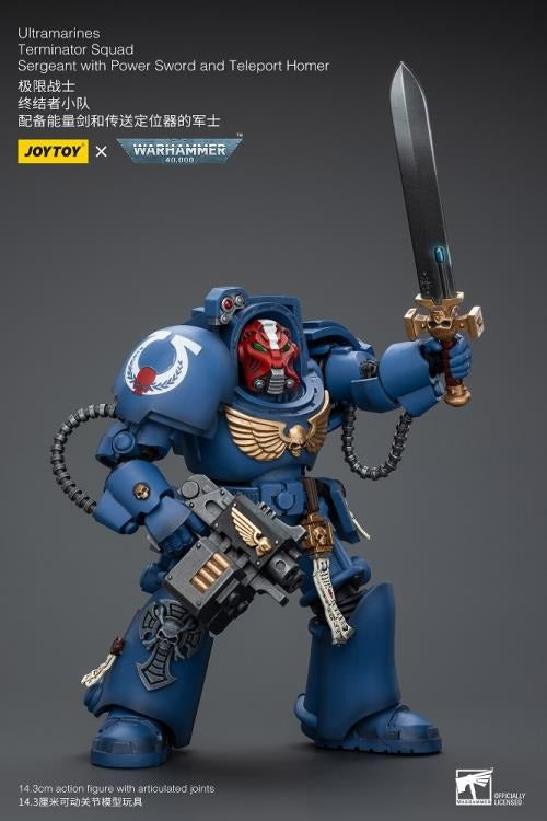Warhammer 40K - UItramarines - Terminator Squad Sergeant with Power Sword and Teleport Homer
