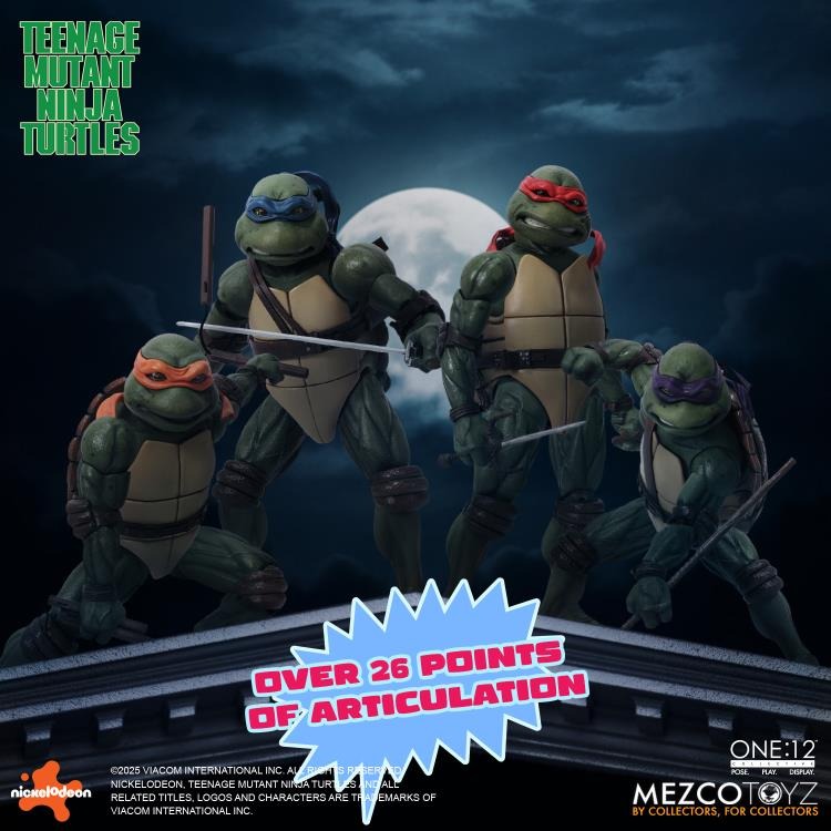 Teenage Mutant Ninja Turtles (1990) One:12 Collective Action Figure Boxed Set (preorder)