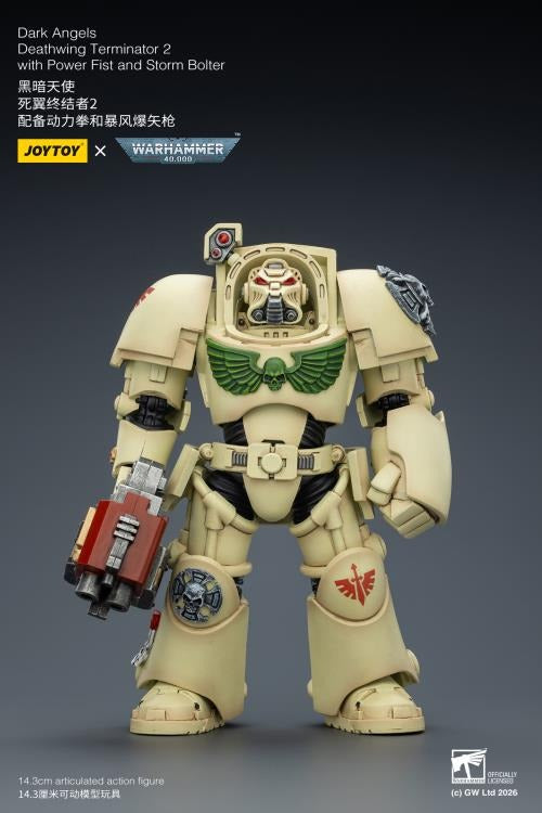JoyToy - Warhammer 40K - Dark Angels - Terminator (Ver. 2) with Power Fist and Storm Bolter 1/18 Scale Action Figure