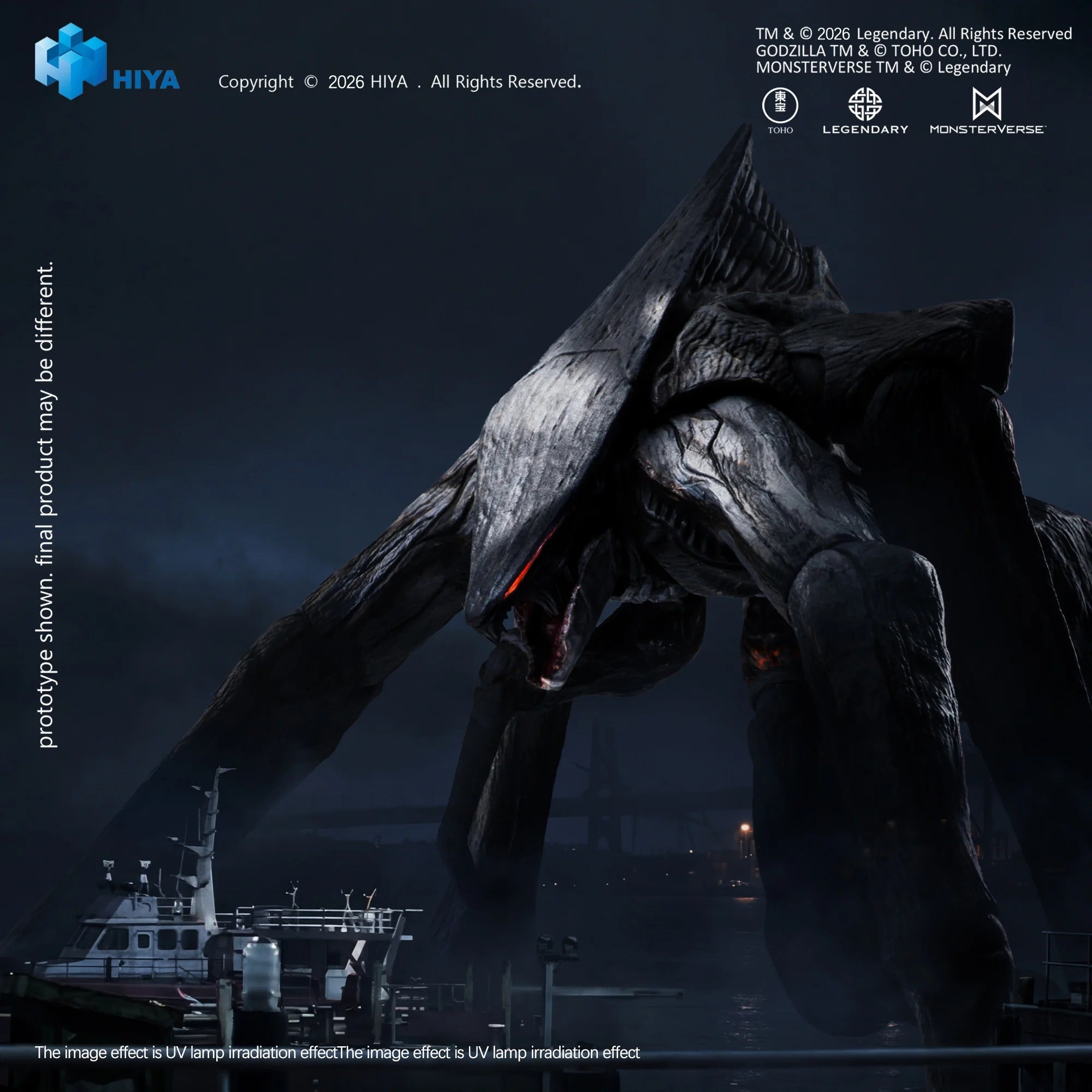 AC HIYA　TOYS　ムートー メス　希少　ゴジラ 2014　展示品 Hiya Toys Female MUTO Godzilla 2014 Exquisite Basic Series Action