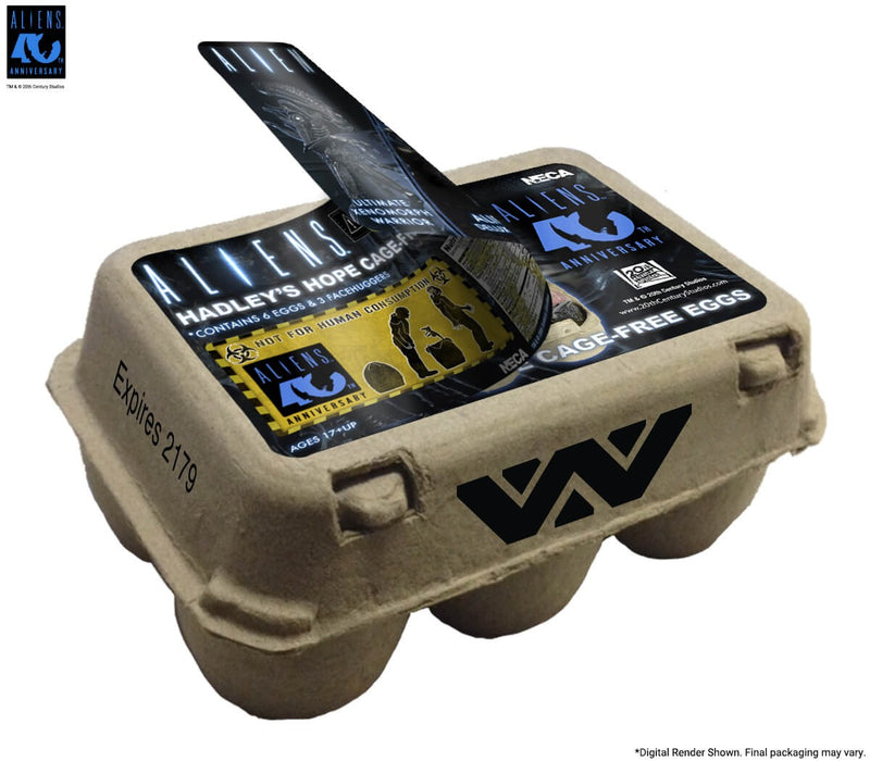 Aliens - 40th Anniversary Carton of Alien Eggs 6 Pack (Preorder Sep 2026) - Collectables > Action Figures > toys -  Neca
