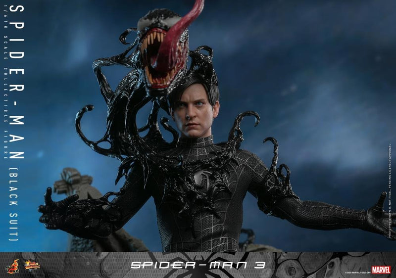 Spider-Man 3 - Spider-Man (Black Suit) 1/6th Scale Collectible Figure - MMS727 - Collectables > Action Figures > toys -  Hot Toys