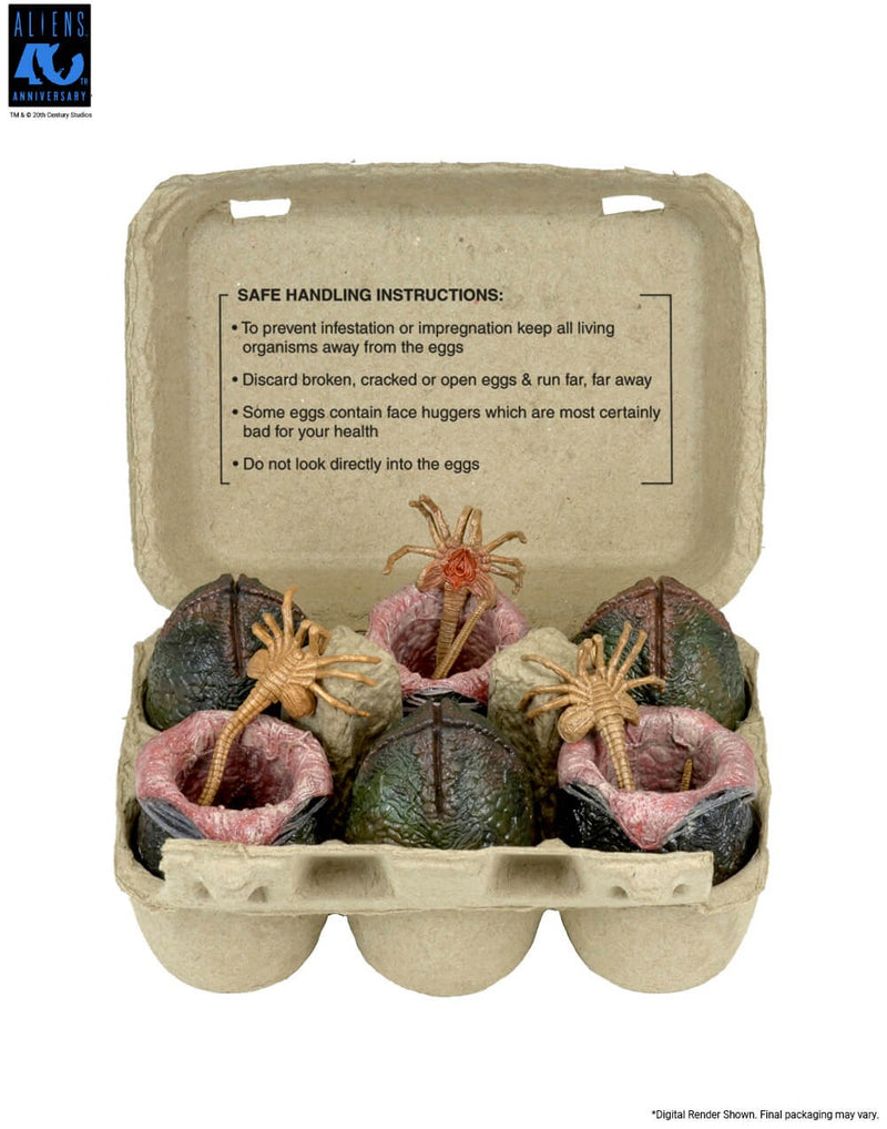 Aliens - 40th Anniversary Carton of Alien Eggs 6 Pack (Preorder Sep 2026) - Collectables > Action Figures > toys -  Neca