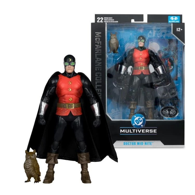 DC Multiverse Collector Edition - Justice Society of America - Doctor Mid-Nite - Platinum / Chase - Collectables > Action Figures > toys -  McFarlane Toys