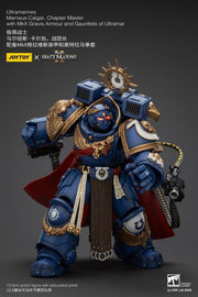 Warhammer 40K - Ultramarines - Space Marine 2 - Marneus Calgar Chapter Master with MKX Gravis Armour and Gauntlets of Ultramar - Collectables > Action Figures > toys -  Joy Toy