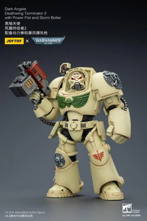 JoyToy - Warhammer 40K - Dark Angels - Terminator (Ver. 2) with Power Fist and Storm Bolter 1/18 Scale Action Figure