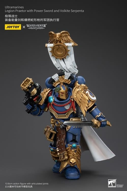 Warhammer: The Horus Heresy - Ultramarines - Legion Praetor with Power Sword and Volkite Serpenta - Collectables > Action Figures > toys -  Joy Toy