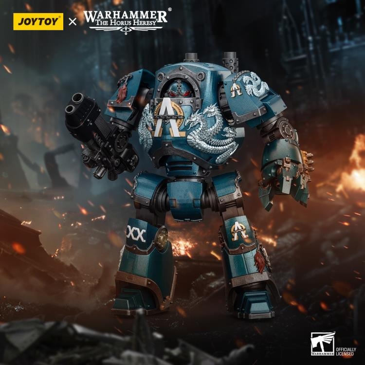 Warhammer: The Horus Heresy - Alpha Legion - Contemptor Dreadnought with Gravis Plasma Cannon - Collectables > Action Figures > toys -  Joy Toy