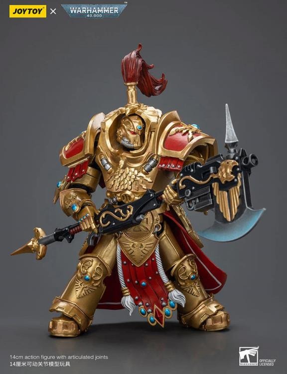 Warhammer 40K - Adeptus Custodes - Allarus Custodian with Castellan Axe - Collectables > Action Figures > toys -  Joy Toy