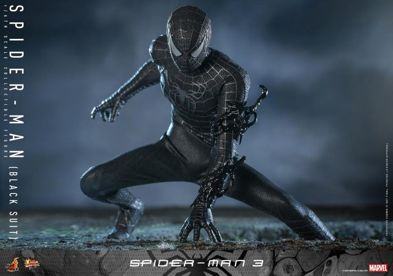 Spider-Man 3 - Spider-Man (Black Suit) 1/6th Scale Collectible Figure - MMS727 - Collectables > Action Figures > toys -  Hot Toys