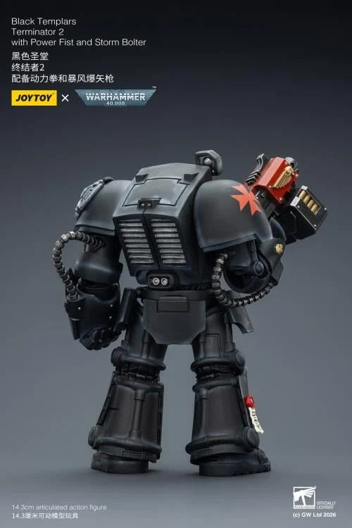 JoyToy - Warhammer 40K - Black Templars - Terminator (Ver. 2) with Power Fist and Storm Bolter 1/18 Scale Action Figure