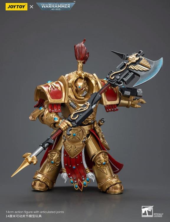 Warhammer 40K - Adeptus Custodes - Allarus Custodian with Castellan Axe - Collectables > Action Figures > toys -  Joy Toy
