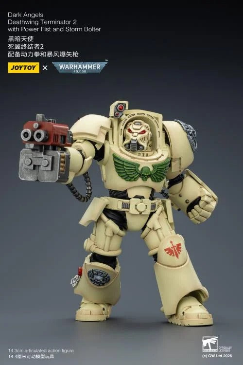 JoyToy - Warhammer 40K - Dark Angels - Terminator (Ver. 2) with Power Fist and Storm Bolter 1/18 Scale Action Figure